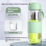 Magnetic Bomb Tea Cup Double Layer Glass Cup Upscale Portable One-click Ejection EX-STOCK Canada 