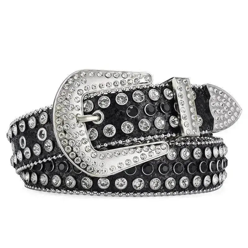 Men Women Alloy Belt Punk Rock Rivet Rhinestone - EX-STOCK Canada