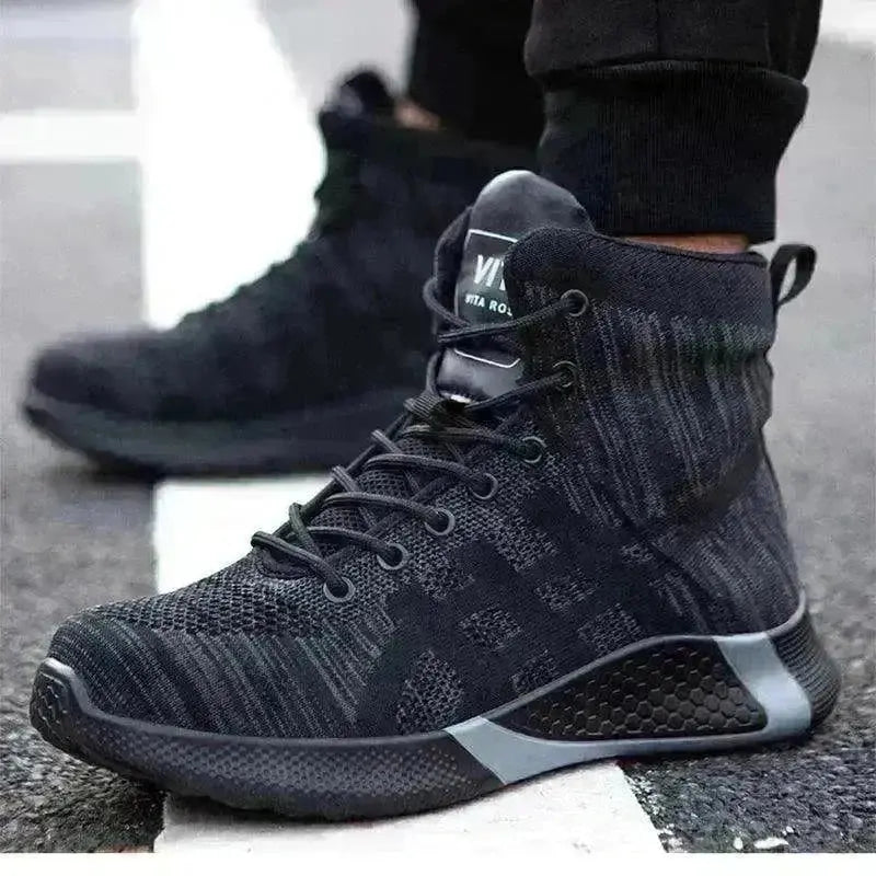 Men's Anti Smash Anti Puncture Work Warm Thickened Lace-up Safety Shoes - EX-STOCK CANADA