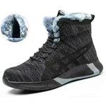 Men's Anti Smash Anti Puncture Work Warm Thickened Lace-up Safety Shoes - EX-STOCK CANADA