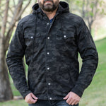Men's Armored Biker Shirt with Extra Protection EX-STOCK Canada 