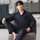 Men's Autumn And Winter Cotton Long-sleeved Trousers Thin Pajamas Loose Home Wear Suit Men  EX-STOCK CANADA