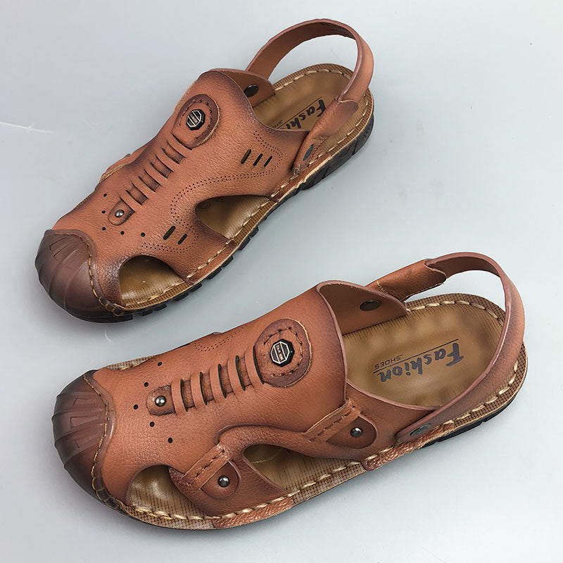 Men's Breathable Casual Genuine Leather Beach Shoes Oxford Sole Shoes  EX-STOCK CANADA