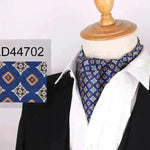 Men's Elegant Silk Scarf Floral Collar Mouth Napkin - EX-STOCK CANADA