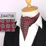 Men's Elegant Silk Scarf Floral Collar Mouth Napkin - EX-STOCK CANADA
