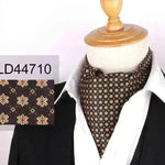 Men's Elegant Silk Scarf Floral Collar Mouth Napkin - EX-STOCK CANADA