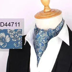 Men's Elegant Silk Scarf Floral Collar Mouth Napkin - EX-STOCK CANADA