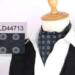 Men's Elegant Silk Scarf Floral Collar Mouth Napkin - EX-STOCK CANADA