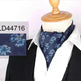 Men's Elegant Silk Scarf Floral Collar Mouth Napkin - EX-STOCK CANADA