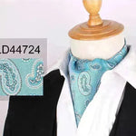 Men's Elegant Silk Scarf Floral Collar Mouth Napkin - EX-STOCK CANADA