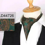 Men's Elegant Silk Scarf Floral Collar Mouth Napkin - EX-STOCK CANADA