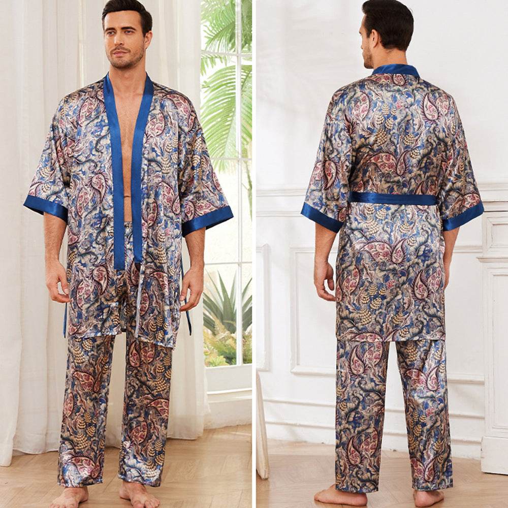 Men's Fall Thin Long Sleeve Pajamas  EX-STOCK CANADA