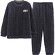 Men's Pajamas - Thickened Coral Velvet Suit  EX-STOCK CANADA