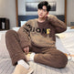 Men's Pajamas - Thickened Coral Velvet Suit  EX-STOCK CANADA