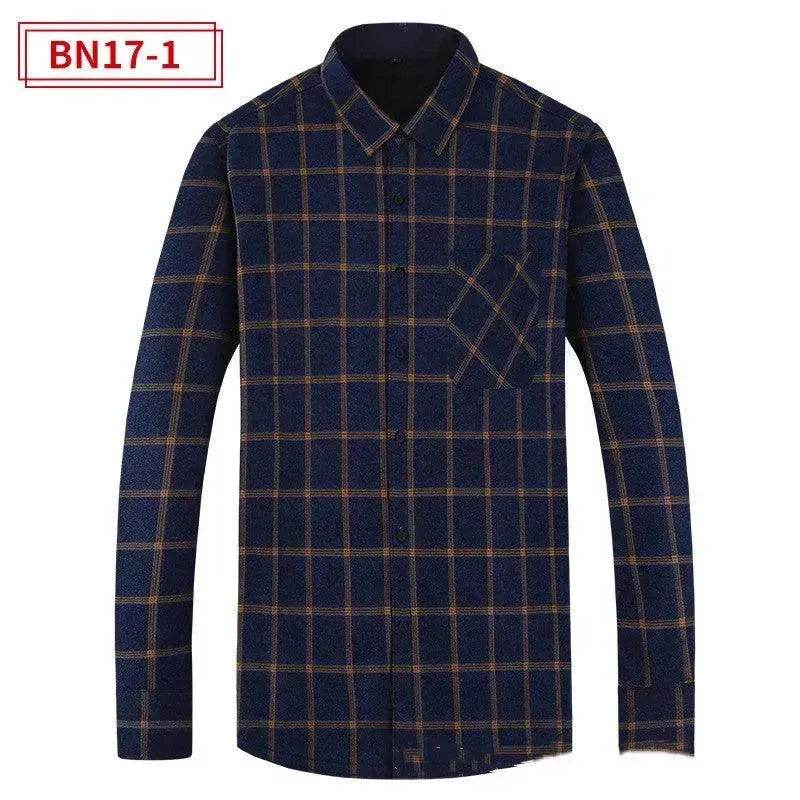 Men's Fashion Leisure Warm Plaid Shirt Coat - EX-STOCK Canada