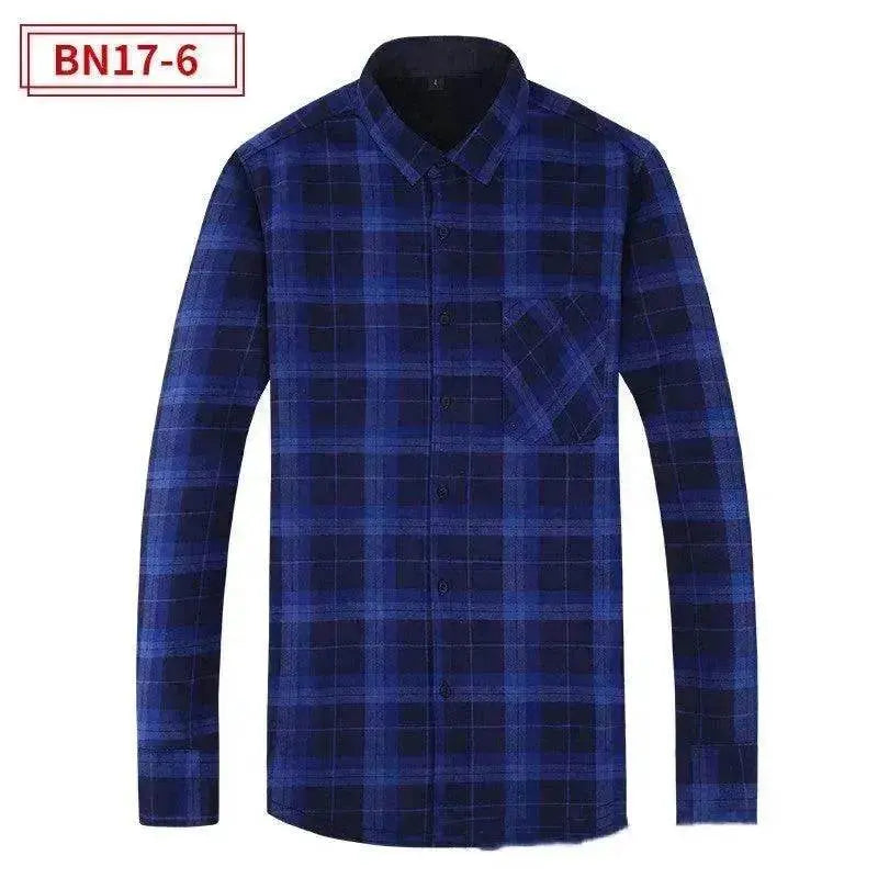 Men's Fashion Leisure Warm Plaid Shirt Coat - EX-STOCK Canada