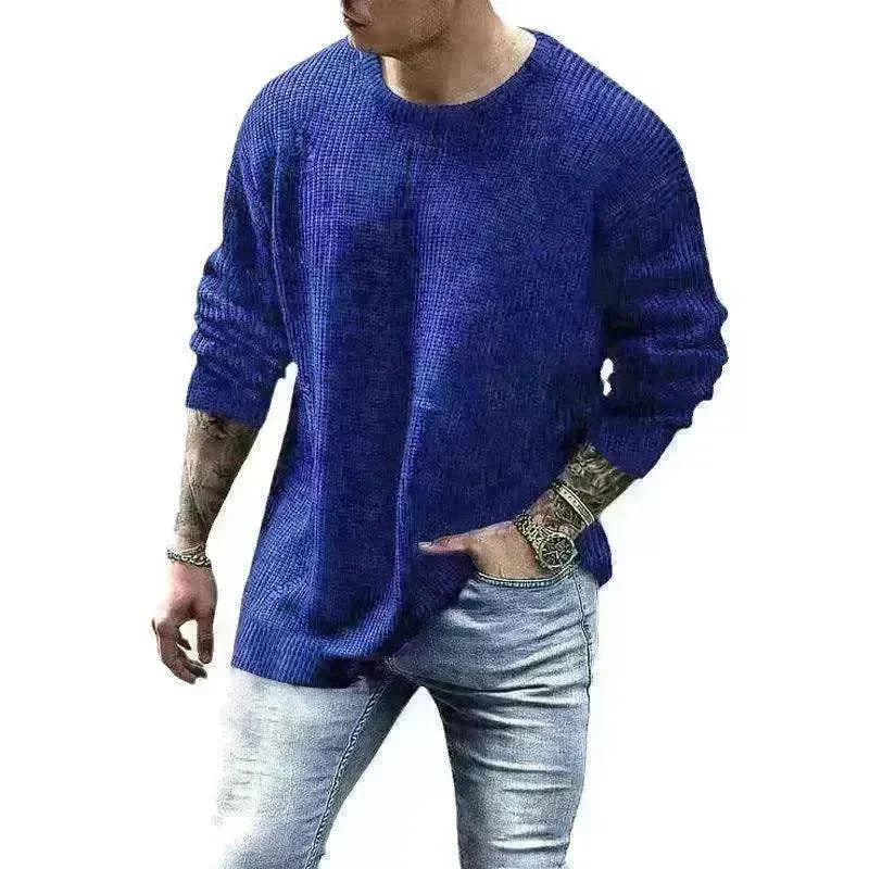 Men's Fashionable Knitted Pullover - EX-STOCK CANADA
