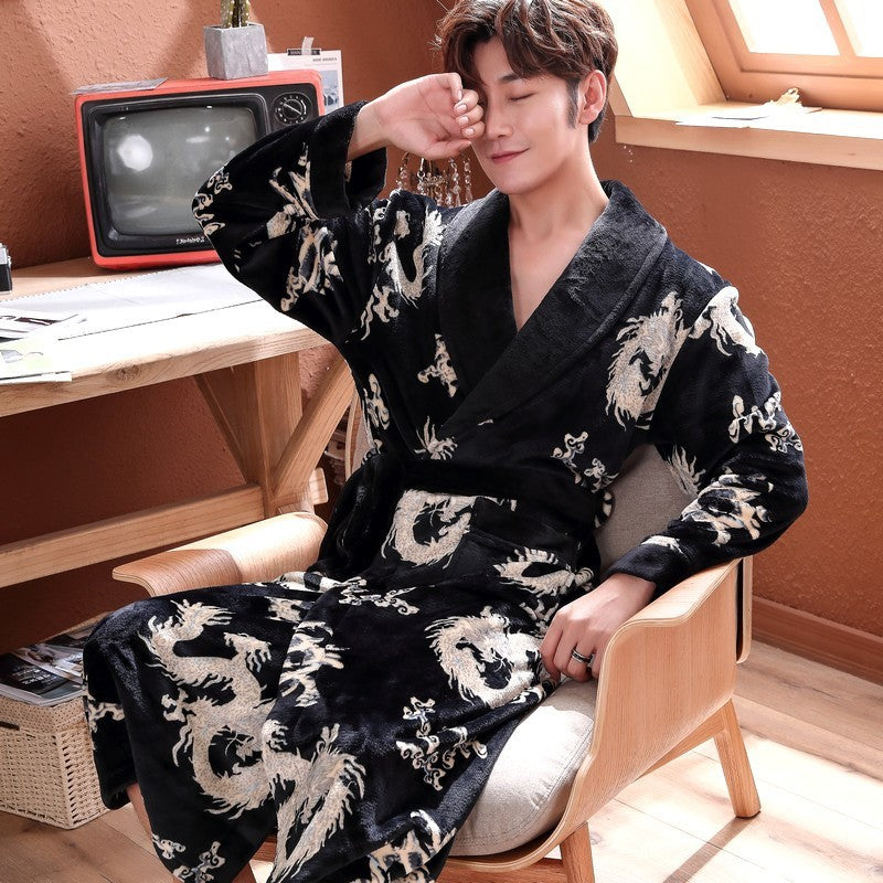 Men's Flannel Nightgown Pajamas Couple Winter  EX-STOCK CANADA