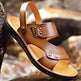 Men's Genuine Leather Wear-resisting Non-slip Breathable Slippers  EX-STOCK CANADA