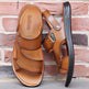 Men's Genuine Leather Wear-resisting Non-slip Breathable Slippers  EX-STOCK CANADA