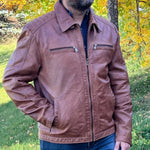 Men's Lamb Leather Four-Pocket Classic Jacket EX-STOCK Canada 