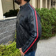 Men's Lamb Leather Jacket with Stripes EX-STOCK Canada 