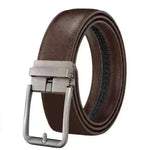 Men's Leather Belt Automatic Buckle Simple Hollow - EX-STOCK CANADA