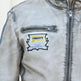 Men's Leather Jacket with Patches and Four Zip Pockets EX-STOCK Canada 