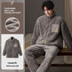 Men's Pajamas Plus Size Long Sleeve Warm Loungewear Suit  EX-STOCK CANADA