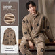 Men's Pajamas Plus Size Long Sleeve Warm Loungewear Suit  EX-STOCK CANADA