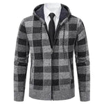 Men's Plaid Thickened Sweater Coat - EX-STOCK Canada
