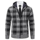 Men's Plaid Thickened Sweater Coat - EX-STOCK Canada