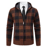 Men's Plaid Thickened Sweater Coat - EX-STOCK Canada