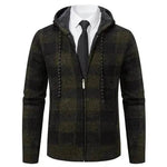 Men's Plaid Thickened Sweater Coat - EX-STOCK Canada