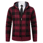 Men's Plaid Thickened Sweater Coat - EX-STOCK Canada