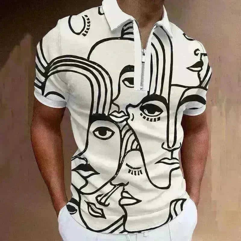 Men's Polo Short-Sleeve Summer Hedging Style Shirt - EX-STOCK CANADA