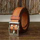 Men's Retro Leather All-match First Layer Cowhide Stainless Steel Buckle Belt - EX-STOCK CANADA