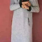 Men's Simple Solid Arabian Pullover Robe - EX-STOCK CANADA