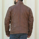 Herren-Lederjacke mit DruckknopfleisteEX-STOCK Canada 