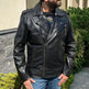 Men's Soft Lamb Leather Biker-Look Jacket 