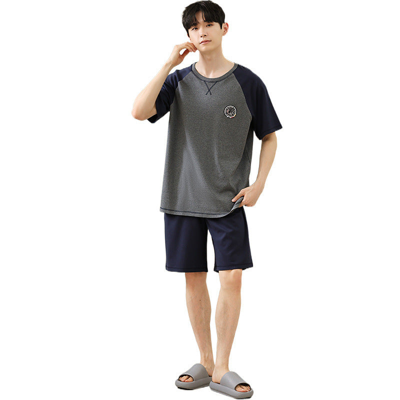 Men's Soft Short Sleeve 2 Casual Plus Size Pajamas Suit  EX-STOCK CANADA