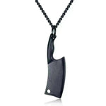 Men's Stainless Steel Necklace, Colorful Glare Classic Pendant - EX-STOCK CANADA