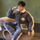 Men's Thickened Plush Coral Velvet Pajamas  EX-STOCK CANADA