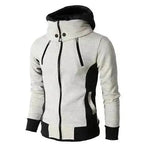 Men's Zip UP Hooded Jacket Fake Two Piece Sports Cardigan Casual Slim Sweatshirt Jacket - EX-STOCK Canada