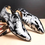 Men's shoes, large size, business casual shoes, men's shoes, bright leather, men's shoes, dress shoes - EX-STOCK Canada