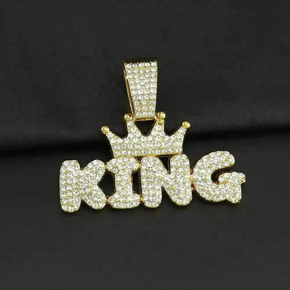 Mens Fashion Alloy Necklace With Diamond Pendant - EX-STOCK Canada