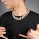 Mens Fashion Personalized Square Zirconium Cuban Bracelet Necklace - EX-STOCK Canada