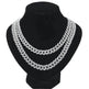 Mens Fashion Simple Full Diamond Cuba Necklace - EX-STOCK Canada