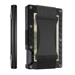 Metal Card Wrapped Carbon Fiber RFID Anti theft Brush Wallet - EX-STOCK Canada