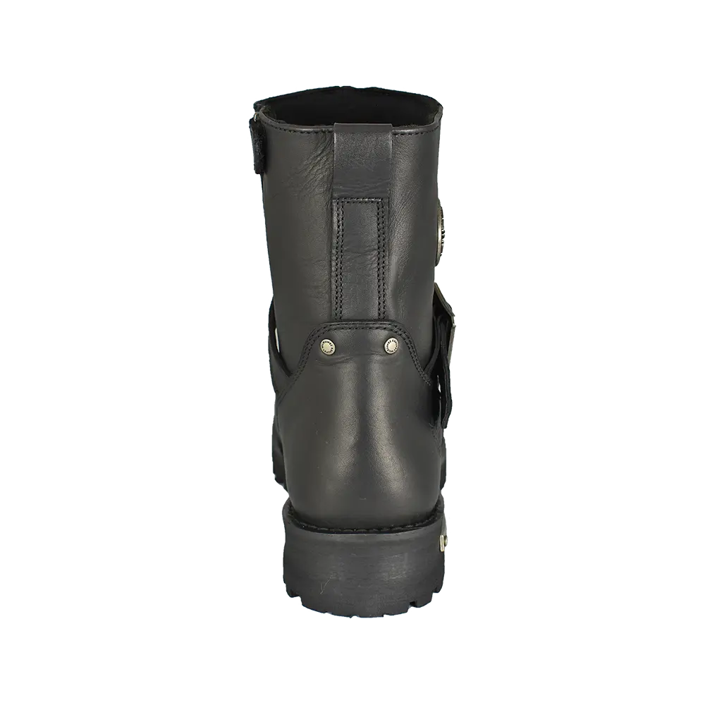 حذاء دراجات نارية رجالي ميلووكي ليذر بطول 6 بوصات بسحّاب جانبي عريضEX-STOCK Canada 